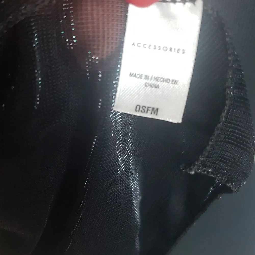 Black Nylon Scarf‎
